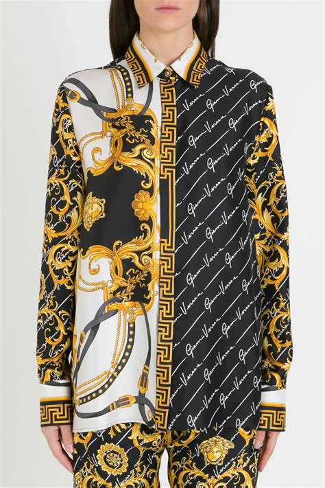 faux versace silk shirt